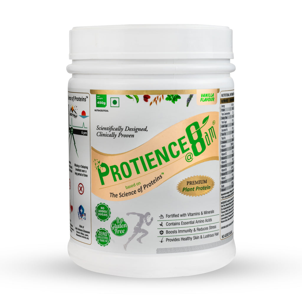 PROTIENCE @ 8am Vanilla Plant Protein Powder - 250g | Gluten-Free