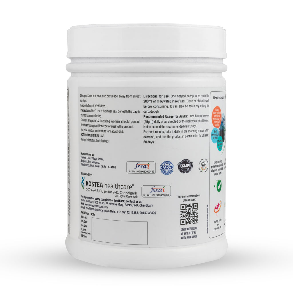 PROTIENCE @ 8am Vanilla Soy Free Premium Plant Protein Powder - 250g | Gluten-Free