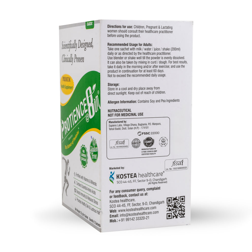 Protience@8am Classic Protein Sachet Box (Pack of 5)